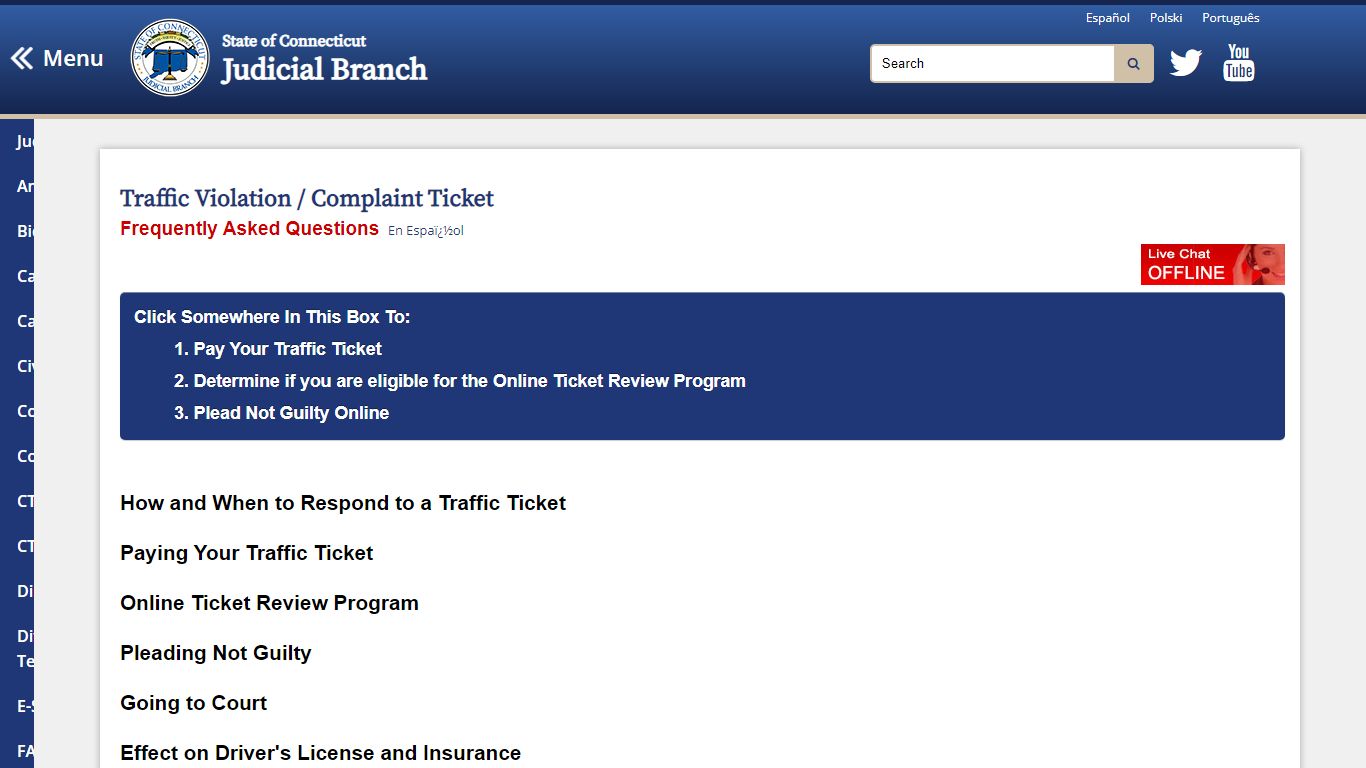 Traffic FAQs - CT Judicial Branch