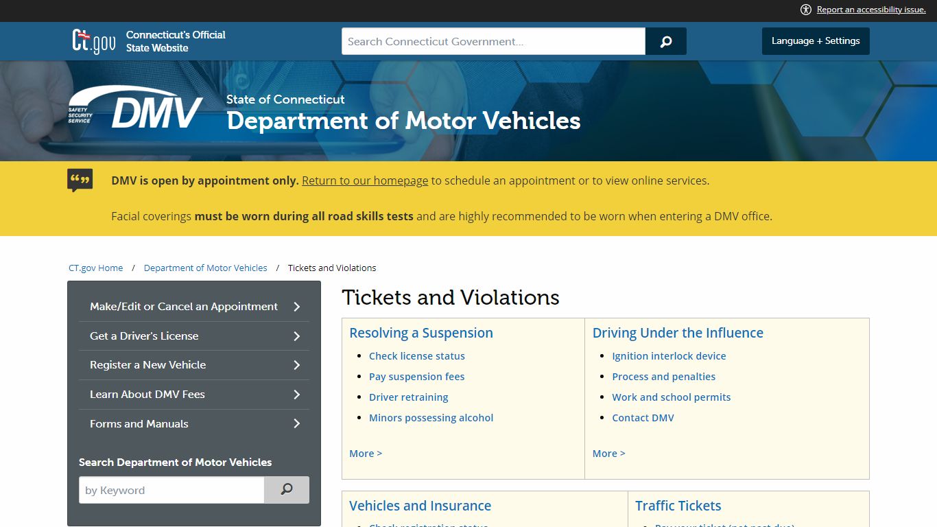 Tickets and Violations - ct